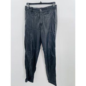 J Brand Womens Lamb Leather Stretch Pants Black Size XS